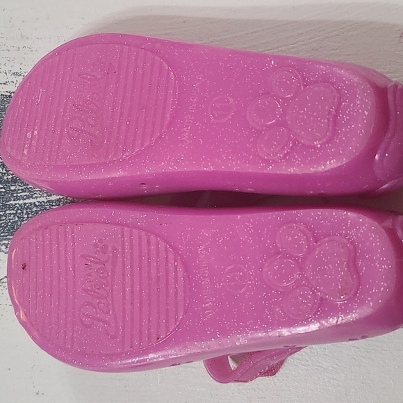 Paw Patrol Girls Shoes Pink Sparkly Silicone Jelly Shoes Size 11 GUC READ - Picture 7 of 10